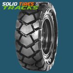 4 Solid Skid Steer Tires 10-16.5 / 10x16.5 - Severe Duty