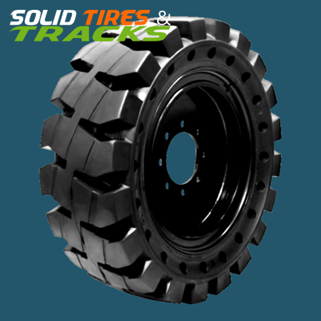 Solid Skid Steer Tire 10-16.5 - Severe Duty Non-Directional