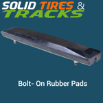 300mm Bolt-On Rubber Pad 101mm Pitch - Heavy Duty