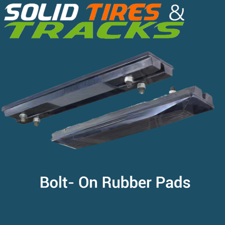 28" 700 mm Bolt-On Rubber Pad 171mm Pitch - Heavy Duty